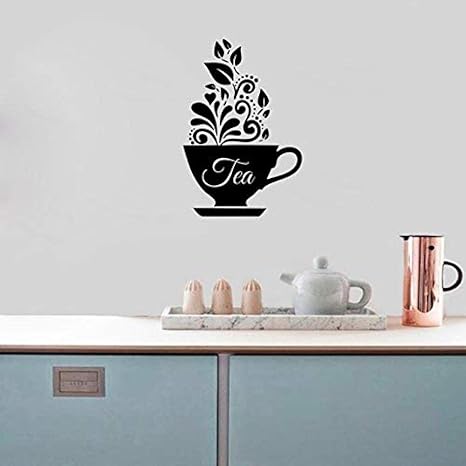 Pengpengsen Etiqueta De La Pared Amor Taza De Te Cocina Walmart Apliques Vinilo Arte Restaurante Decoracion Cafe Pared Arte Mural 45x30 Cm Amazon Com Mx Hogar Y Cocina