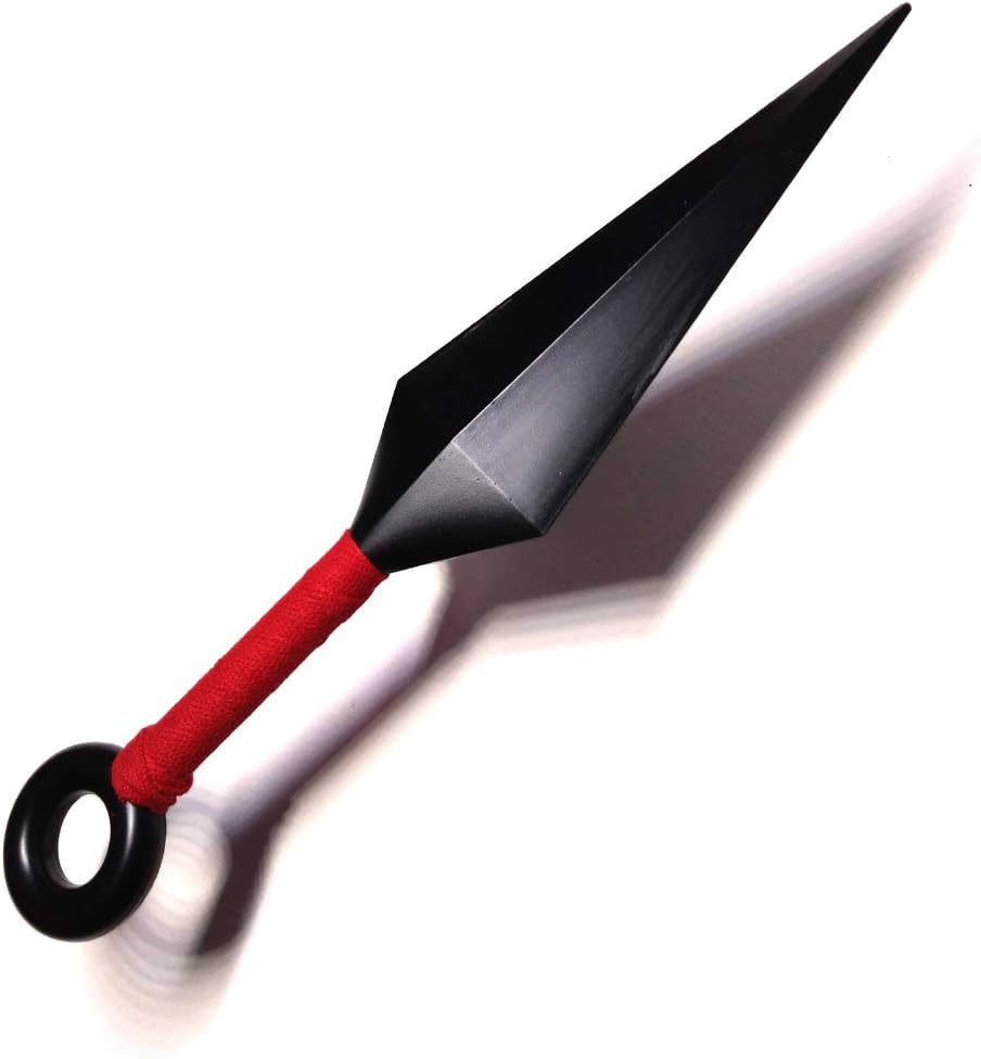 10 inch Ninja Plastic Toy Kunai Throwing Knife (Red Handle
