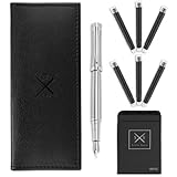 Scribe Sword Fountain Pen with Ink - Calligraphy Pens for Writing - Luxury Designer Set - Medium NIB - A Business Executive Fountain Pen and Case - Instructions Included