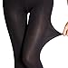 MANZI Lady's Spring and Autumn Black Opaque Superfine Fiber Tights 140 D Size L