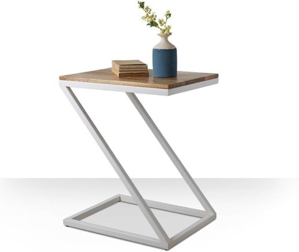 Mp Wood Furniture Sheesham Wood Z Shape Bed Side End Table for Living Room