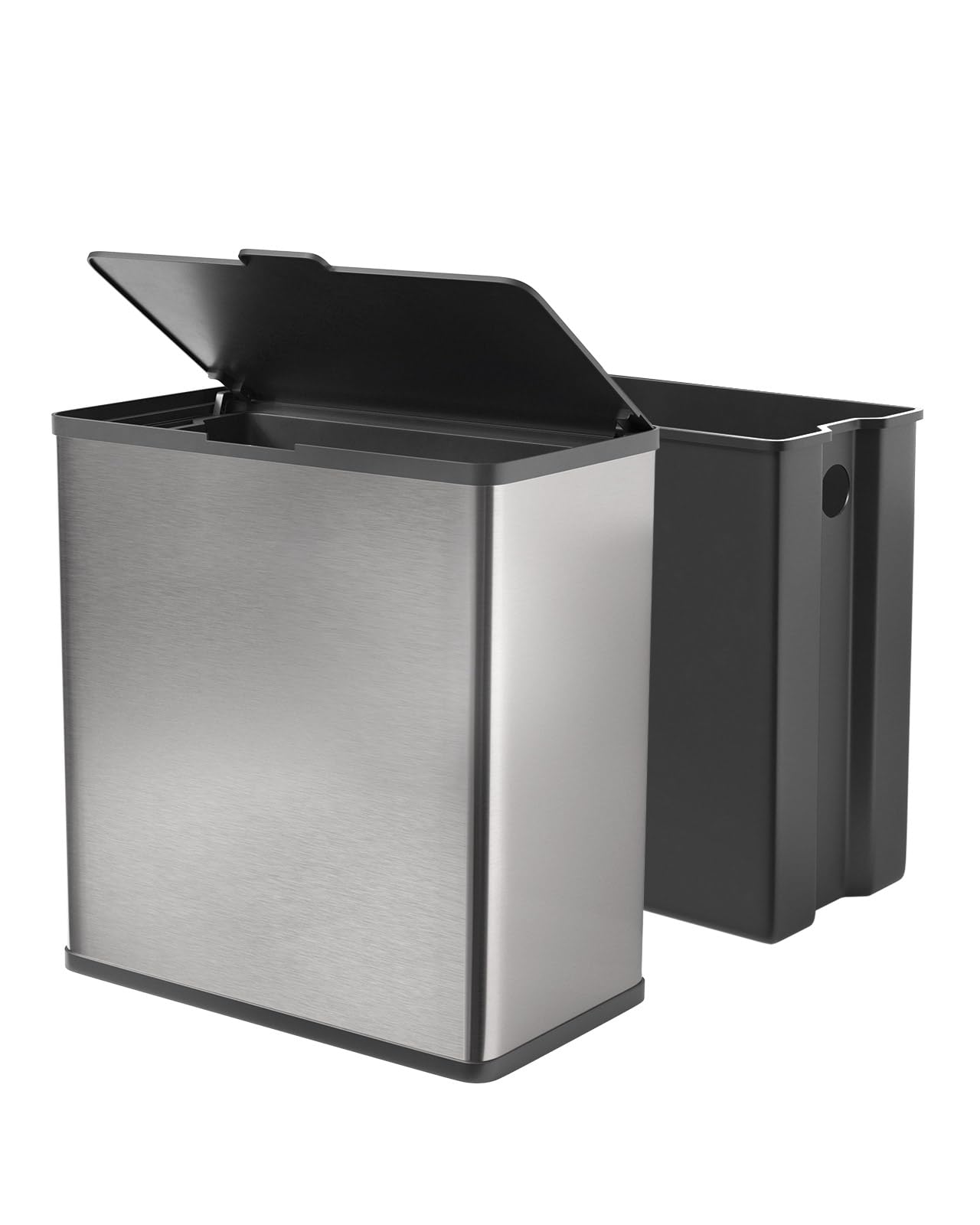 Tioncy 1 Pack Sanitary Napkin Disposal Receptacle With Feminine Hygiene Disposal Bag Stainless Steel Tampon Bin Trash Can Wall Mounted Waste Tampon Holder Feminine Hygiene Container (Black