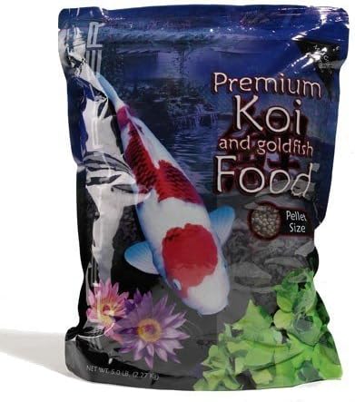 Blackwater Creek Max Growth Koi Fish Food - 5 lbs. (Medium Pellet) with Exclusive Bonus Max Ponds Calendar Magnet
