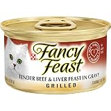 Purina Fancy Feast Gravy Wet Cat Food, Grilled Tender Beef & Liver Feast in Gravy - (24) 3 oz. Cans
