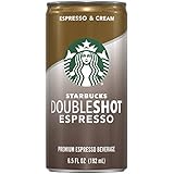Starbucks Doubleshot, Espresso + Cream, 6.5 Ounce, 12 Pack