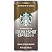 Starbucks Double Shot Espresso Coffee Beverage, 6.5 oz Cans (4 Pack)