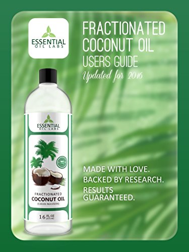 Fractionated Coconut Carrier Oil - Beauty in a Bottle - 100% Pure and Natural Therapeutic Grade - 16 oz with Premium Pump - Perfect for Aromatherapy, Massage, Hair and Skin Care by Essential Oil Labs - Thumbnail 6