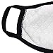 fomei 5 Pack Cool Luminous Unisex Cotton Blend Anti Dust Face Mouth Mask Black for Man Woman