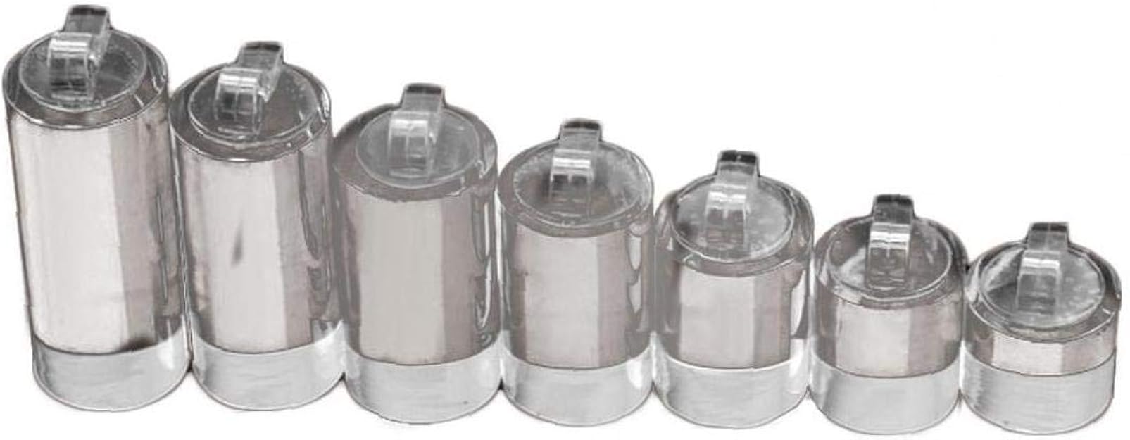 7 Pieces Acrylic Rings Jewelry Stand Display Ring Holder
