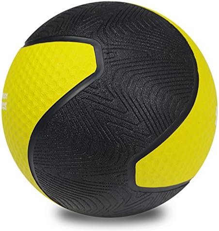 Medicine ball-unbreakable sturdy rubber and non-slip texture for core strength and balance training (10 Lbs)