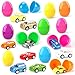 Theefun 24 Pcs Easter Eggs Filled with Popular Mini Toy Cars Pull back vehicle