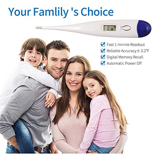 Digital Oral Thermometer for Adults Kids & Babies Body Temperature Fast