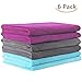 JML Microfiber Towels, Large Bath Towel Set 6 Pack, 27