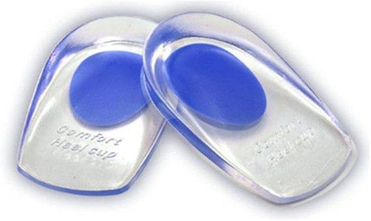 Palmilhas Ortopédicas Silicone Gel Hidratante Massageadoras Protetoras de Calcanhar Calçado Sapato Conforto e Alívio de Dor Sking (Azul)