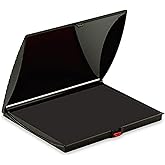 Veltec Premium Quality Felt Rubber Stamp Ink Pad, Large 5" x 7", Durable Lightweight (Black)