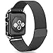 Apple Watch Band, Rerii Magnetic Closure, Milanese Loop, Mesh Stainless Steel, Replacement Wrist Band with Metal Protective Case for Apple Watch Series 3 / 2 / 1, Sport & Edition 38mm