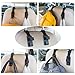 PLUSLOR Headrest Hooks for Car, Car Headrest Hooks for Front Back Seat - Handy for Purse, Grocery Bags, Handbag and Backpack(Set of 4)
