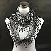 Scarf, WILLTOO Lace Tassel Sheer Floral Print Triangle Mantilla Scarf Shawl (Black)