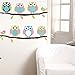 SOLEDI New Cute DIY Removable Colorful Six Owls Bird Branch Vinyl Decal PVC Wall Mural Sticker Poster Home Room Decor