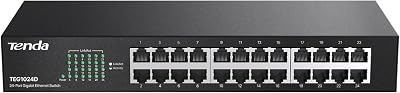 Tenda 24-Port Gigabit Unmanaged Ethernet Network Switch 1000Mbps