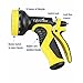 Lifecolor Garden Hose Nozzle, 9-Pattern Flow Control Heavy Duty Spray Nozzle for Patio, Lawn & Garden, Car Wash and Pets Showering
