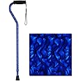 NOVA Designer Walking Cane with Offset Handle, Lightweight Adjustable Walking Stick with Carrying Strap