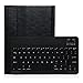 CoastaCloud iPad Air 2 Rechargable Wireless Bluetooth Keyboard Case with Folding Leather Folio Smart Fully Protect Case Cover Stand For Apple iPad Air 2 (Black)