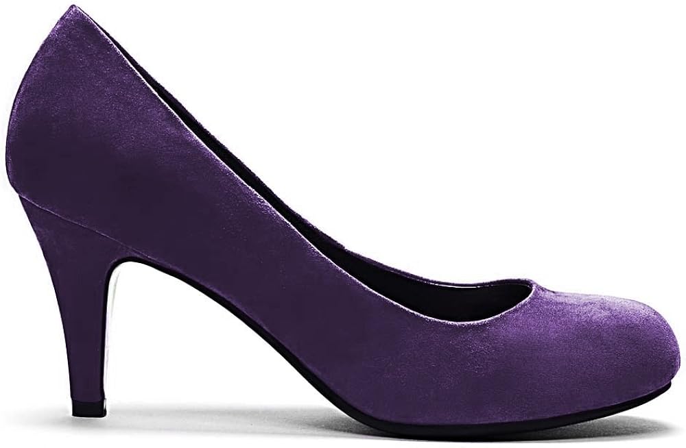 Chromatic Gallerie Eggplant a Kiss (Purple) 3 Inch Women's