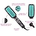 Portable Electric Hair Straightening Brush,Straightener Brush with LED Temperature Display Show Your Beauty Every Day (Matt Black)