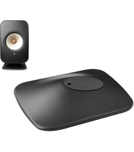 KEF P1 Desk Pad ブラック LSX II LSX II LT 用 Amazon.com: KEF Lsx P1 Desk Pad (Black, Pair), Large