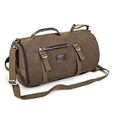 Eshow Men's Canvas Travel Luggage Sport Tote Duffel Bag Oversized Backpack shoulder