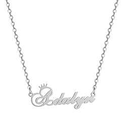 Custom Silver Name Necklace Personalized for