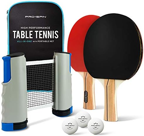 PRO SPIN Play Anywhere Portable Ping Pong Set