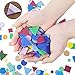 Sumind 1000 Pieces Foam Shape Stickers Self Adhesive Felt Shape for Kids Crafts Mini Arts and Crafts Geometric Foam Stickers Preschool Assorted Colors (Circle, Square, Triangle)