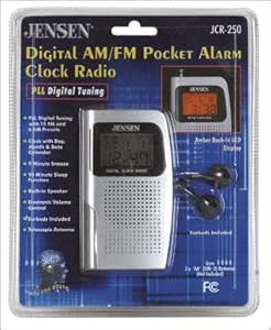Amazon.com: Jensen JCR-250 AM/FM Alarm Clock Radio with Digital Tuning