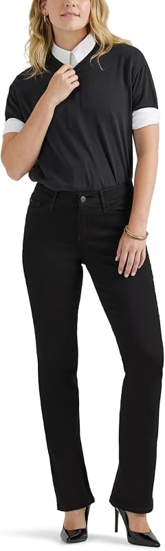 Jeans da Uomo Extreme Motion Dritti a Cono, Nero, 29W x 32L