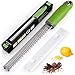 Zulay Kitchen Zester Grater with Handle - Heavy Duty Cheese Grater & Vegetable Grater - Stainless Steel Lemon Zester For Lemons - Rasp Grater Handheld Perfect for Chocolate, Coconut, Nutmeg, Ginger