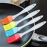 Astra Shop Silicone Basting Pastry & Bbq Brushes (Set Of 4, Random Color) Dynamics Chef 6 3/4
