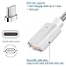MAGNITTO GEN2 Magnetic Charger - Magnetic USB-C Adapter - Magnetic Charging Cable Type C - Quick Charge & Data Sync for Any Android Cell Phones Tablets HTC Moto LG Samsung Galaxy S8 S9-5ft (2-Pack)