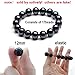 Black Tourmaline Crystal Bracelet  Magnetic Bracelet for Men and Women（2 Pack）