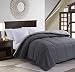 MANZOO Queen Comforter Duvet Insert Gray - Quilted Comforter with Corner Tabs - Hypoallergenic, Plush Siliconized Fiberfill, Box Stitched Down Alternative Comforter - Machine Washable primary