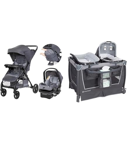 Baby Trend Passport Switch Modular Travel System, Bassinet & Lil Snooze Deluxe III Nursery Center : Baby
