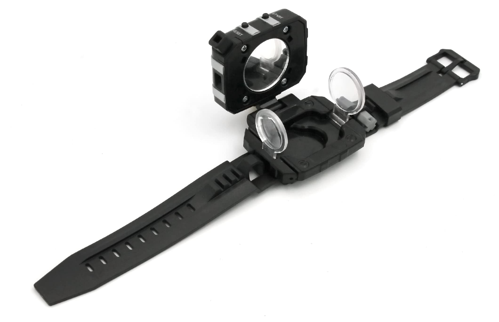 SpyX / 6-in-1 Watch - 6 Function Spy Toy Watch. Includes: Telescope Lenses, LED, Secret Message Capsules, Whistle, Signal Mirror, Hidden Compartment. Perfect Addition for Your spy Gear Collection!