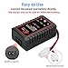 HTRC NiMH Charger, AC 100-240V Output 20W/2A Battery Chargers with Standard Tamiya Connector for 2-8S (2.4-9.6V) Drone, RC Car, RC Boat, Airsoft NiMH/NiCD Batteries