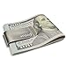 Miscly Stainless Steel Money Clip & Credit Card Holder - Velvet Carrying Bag Included