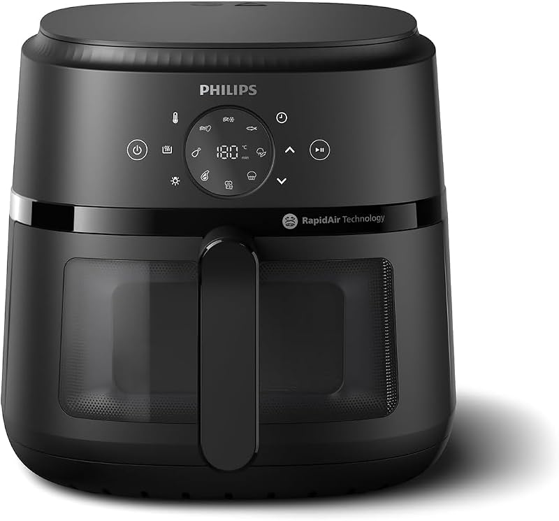 Airfryer 2000 - Friggitrice ad aria 6.2L, Finestrella, 13 modalità
