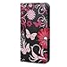 2014 New Wallet Pu Leather Magnetic Flip Hard Case Cover Stand for Motorola Moto G Generation One (Black Butterfly)