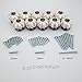 Lcyolada Ceramic Pumpkin Knobs Kitchen Cabinet Dresser Counter-top Pull Handle 10pcs (Beige)