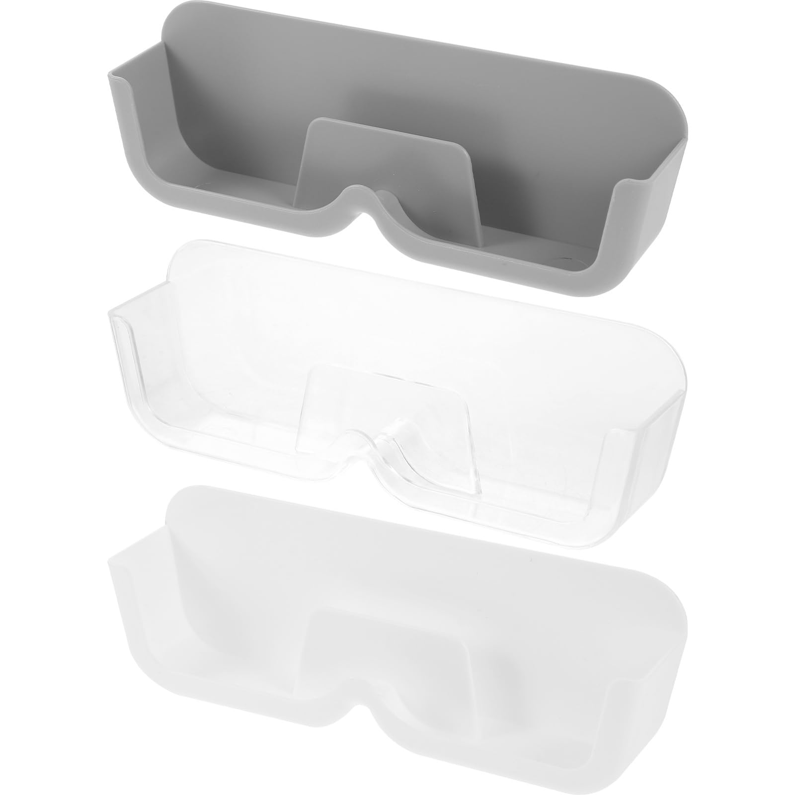 TOVINANNA 3pcs Wall Mounted Glasses Case, Eyewear Display Wall Mounted Convenient Sunglass Holder Organiser for Sunglasses Holder Storage Boxes Eyeglasses, Watches, Jewellery