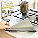 Kitchemy Silver Gas Range Protectors (8 Pack) Stove Burner Covers – Reusable, Non Stick, Heat Resistant Cooktop Cover, Stovetop Protector Liner, Top Tip Liners – Made of Teflon